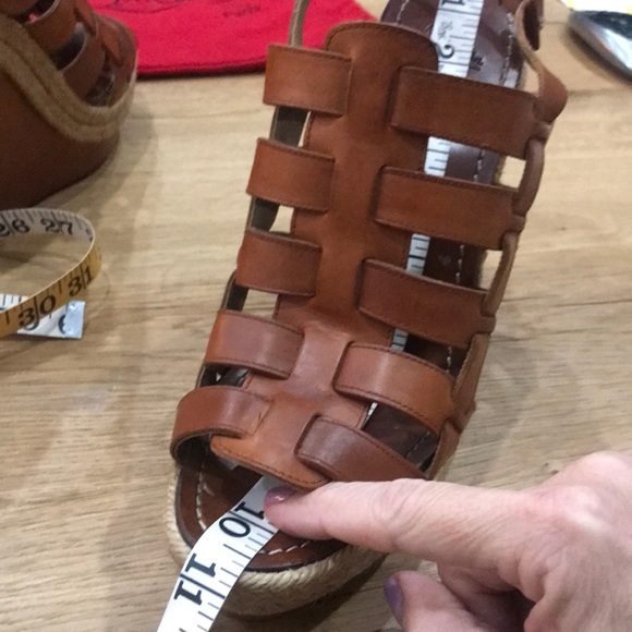 Christian Louboutin Barcelona Peep Toe Sling Back Wedge Pumps - Picture 13 of 17